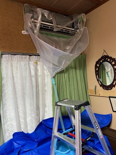 エアコンクリーニング（CS-22MEE8-W、MSZ-ZW565S-W）～名古屋市緑区